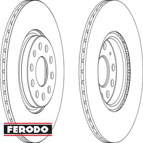 VW PASSAT-GOLF5-GOLF6-GOLF7-CADDY-A3-LEON VW FREN DISKI ÖN 24384 / DF4464S (TAKIM FIYAT)