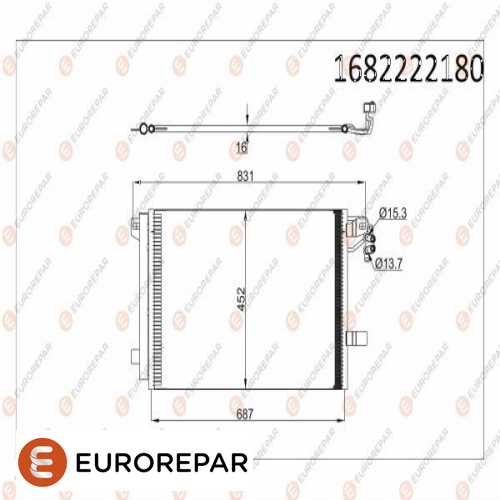 KLIMA RADYATÖRÜ 8FC 351 343-131 BM T5,5-T6 10- Ürün Görseli