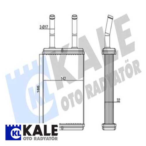 KALORİFER RADYATÖRÜ HYUNDAI EXEL 94-95 163*148*42 Ürün Görseli