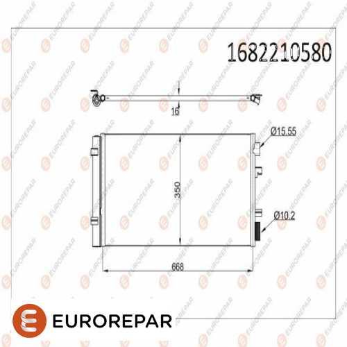 KLIMA RADYATÖRÜ KONDENSER 1,5-1,6-2,0 FLUENCE/MEGANE III/ SCENIC III 08- Ürün Görseli