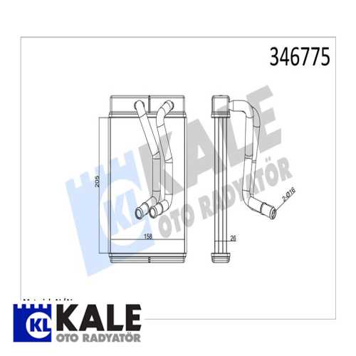 KALORİFER RADYATÖRÜ HYUNDAI SONATA 98-05