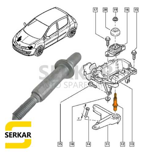 CLİO IV DUSTER ŞANZIMAN TAKOZ CİVATASI