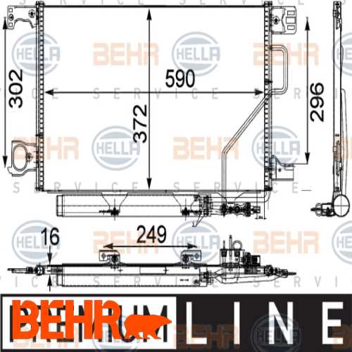 KLIMA RADYATÖRÜ  BM W203-209 06-07