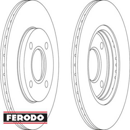 FORD FOCUS/FIESTA/FUSION FORD FREN DISKI ÖN TAM T1125 FCS/TAKIM