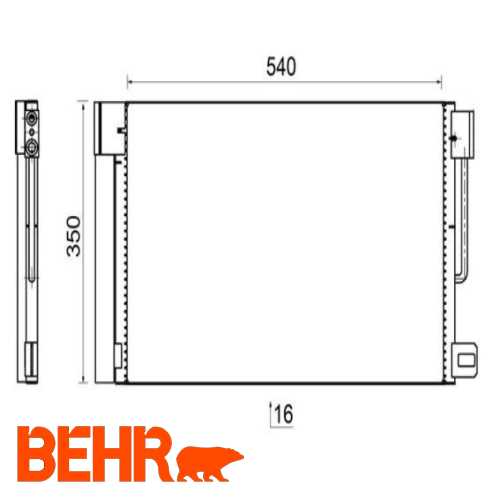 KLIMA RADYATÖRÜ  A12XEL A12XER A14XEL A14XER Z10XEP Z12XEP Z14XEP CORSA D CORSA E G.PUNTO EVO 07- Ürün Görseli