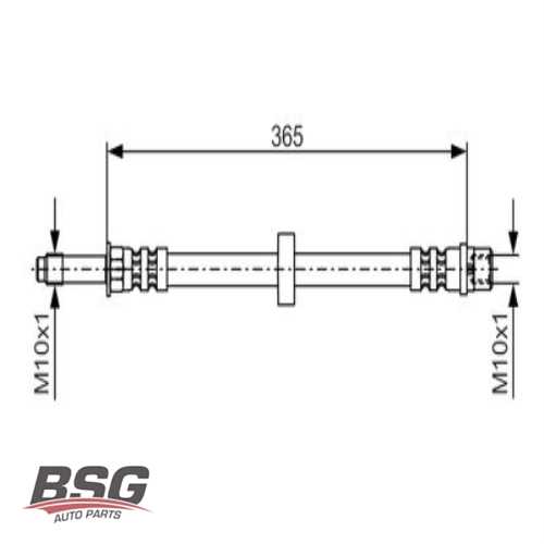 FREN HORTUMU ÖN  BM VOLVO S60 I S80 I V70 II 98- Ürün Görseli