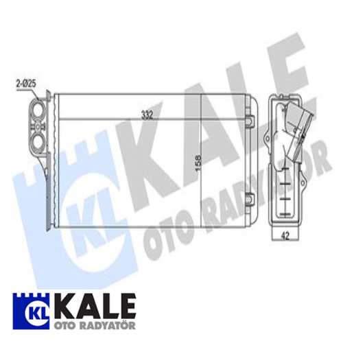 KALORİFER RADYATÖRÜ RENAULT MASTER II OPEL MOVANO Ürün Görseli