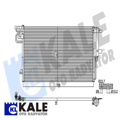 FORD FOCUS/KUGA/CONNECT FORD KLIMA RADYATÖRÜ