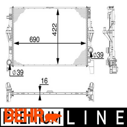 SU RADYATÖRÜ  M622 W447 2014-