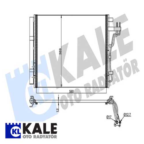 KORE SOUL KORE KLIMA RADYATÖRÜ KURUTUCU ILE BRAZING 574X389X12