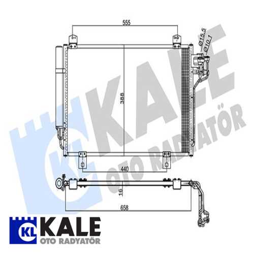 JAPON MAZDA 3 (BM) : MAZDA 6 (GJ) 2.0 13-16 JAPON KLIMA RADYATÖRÜ 638X388,5X16 Ürün Görseli