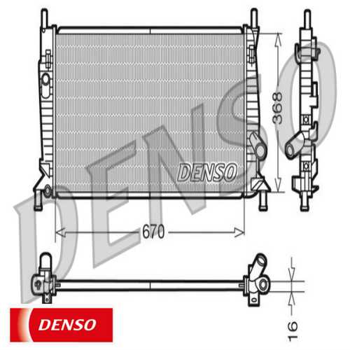 SU RADYATÖRÜ BRAZING / 3M5H 8005 RK/ME3M5H 8005 TL 1.6/TDCI/BENZINLI FOCUS/C-MAX/MAZDA 3 (BK) 03-08 99-04 Ürün Görseli