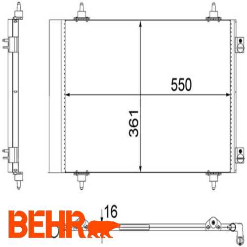 KLIMA RADYATÖRÜ  1,6-2,0 MJT-HDI SCUDO III-EXPERT III-JUMPY IIII 07- Ürün Görseli