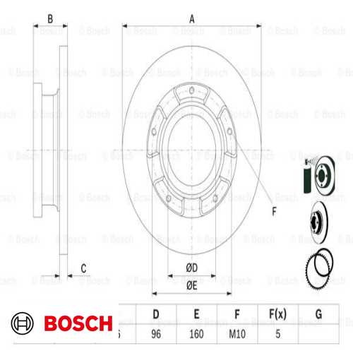 FREN DISKI ARKA ADET/6C11 2A315 BB BM TRANSIT V-347 06- Ürün Görseli