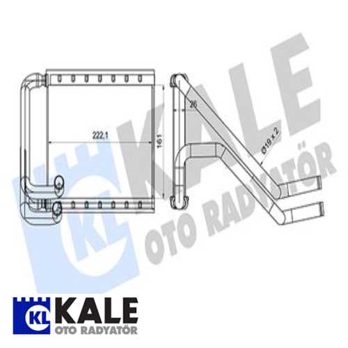 KALORİFER RADYATÖRÜ HYUNDAI GRANDEUR 2.4 16V 11<16 BORULU 161*222.1*26