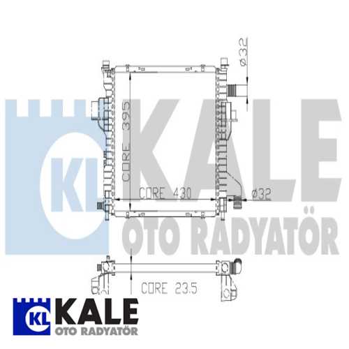 RENAULT TWINGO RENAULT SU RADYATÖRÜ 1 SIRA ALB SI Ürün Görseli