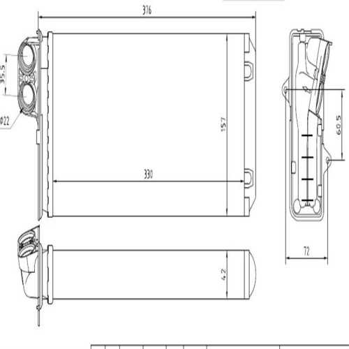 KALORİFER RADYATÖRÜ RENAULT MASTER II 2,5DCI 97-03