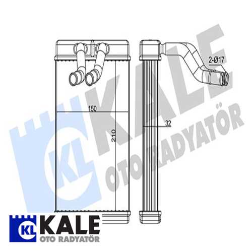 KORE STAREX D4BH 100HP KORE KALORIFER RADYATÖRÜ A/M 211X158X36 : KALORIFER PETEGI
