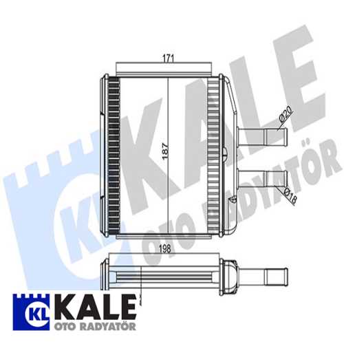 OPEL EVANDA OPEL KALORIFER RADYATÖRÜ