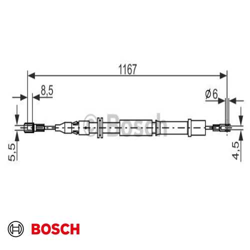EL FREN TELI ARKA  1167  MM BM 638 VITO 1997-2003 Ürün Görseli