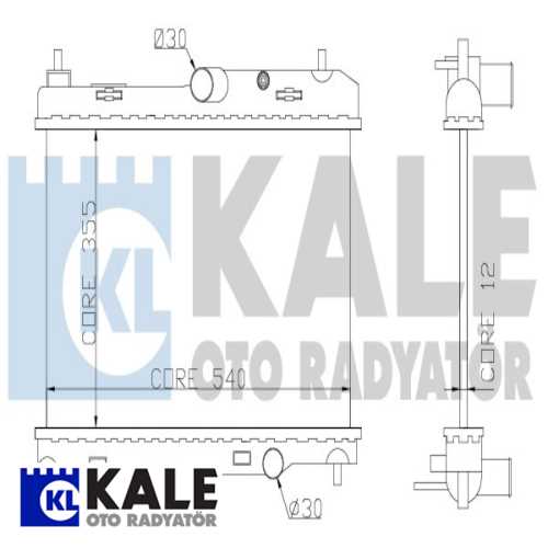 FORD FIESTA/B-MAX FORD SU RADYATÖRÜ 1548603/1548603