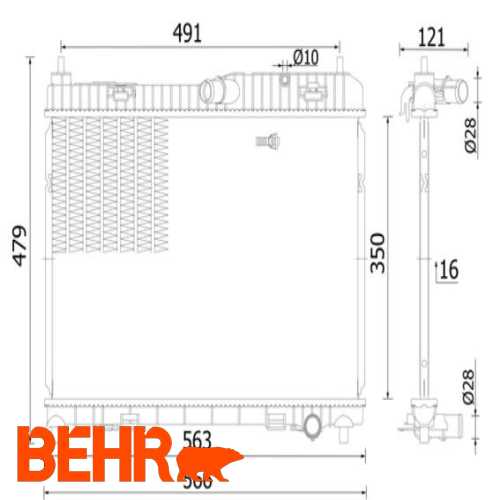 SU RADYATÖRÜ BRAZING 1.6 BENZ FIESTA/B-MAX 13-
