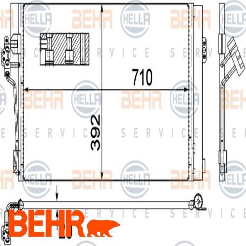 KLIMA RADYATÖRÜ  OM.646 -OM.642 VITO.109,111,115,120.CDI -VIANO.2,2-3,0.CDI 07- Ürün Görseli