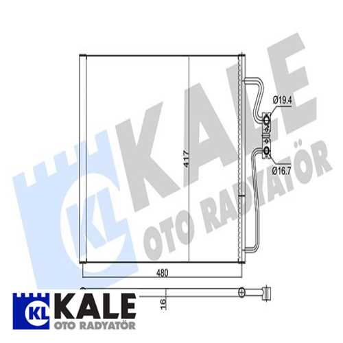 BMW E38 BMW KLIMA RADYATÖRÜ Ürün Görseli