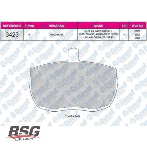 FORD TRANSIT AVRUPA FORD FREN BALATASI ÖN Ürün Görseli