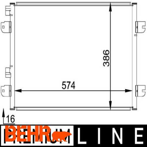 KLIMA RADYATÖRÜ  1.6 -1.5 MEGANE I/SCENIC I/LOGAN/SANDERO/DUSTER 96-