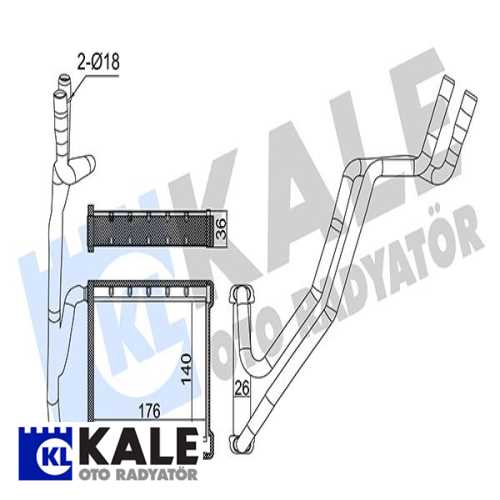 FORD FIESTA FORD KALORIFER RADYATÖRÜ