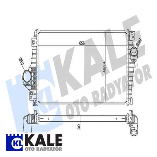 OPEL EPICA OPEL TURBO RADYATÖRÜ Ürün Görseli
