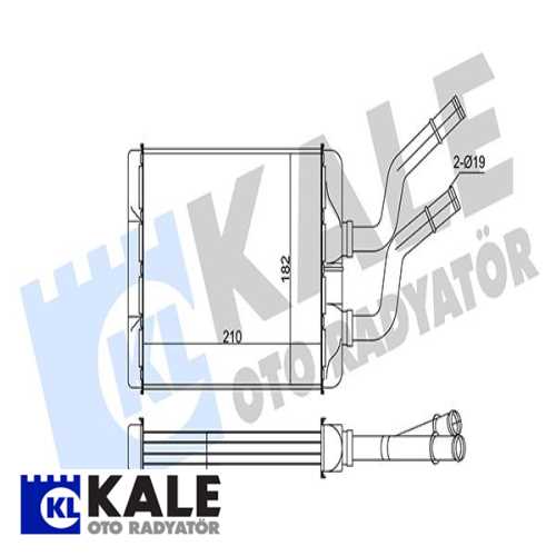 FIAT ALFA ROMEO 147-156-GTV FIAT KALORIFER RADYATÖRÜ BRAZING Ürün Görseli