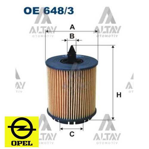 OPEL INSIGNIA A ASTRA J VECTRA C ZAFIRA B CAPTIVA B ANTARA OPEL YAG FILTRESI Ürün Görseli