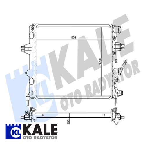OPEL ASTRA G OPEL SU RADYATÖRÜ BRAZING 26 MM