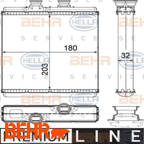 KALORIFER RADYATÖRÜ  BM W204-207-212-218 07-