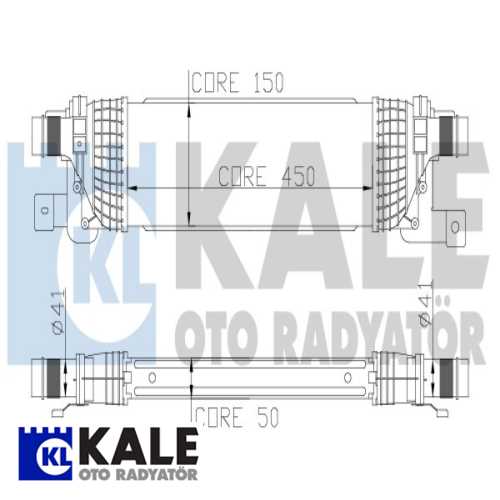 FORD FIESTA / FUSION FORD TURBO RADYATÖRÜ 5S6H 9L440 AC/5S6H 9L440 AA/5S6H 9L440 AB/1359245 Ürün Görseli