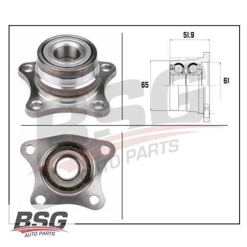 PORYA ARKA RULMANLI : ABS`SIZ (RULMAN YATAGI VE RULMAN) 1.3:1.4:1.6 COROLLA (E9, E10, E11) 88-01