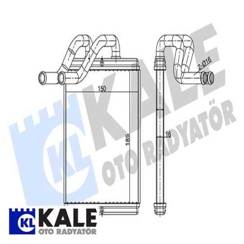 KORE SONATA/SORENTO KORE KALORIFER RADYATÖRÜ A/M 205X167X26 : KALORIFER PETEGI Ürün Görseli