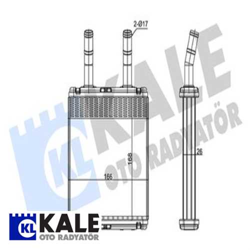 KALORİFER RADYATÖRÜ HYUNDAI ACCENT 94-05 167*165*26