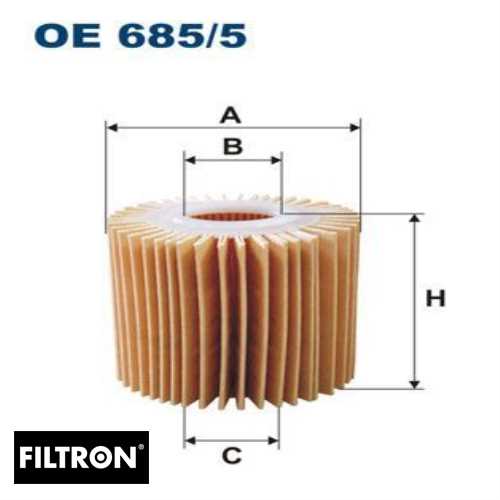 JAPON COROLLA (E15, E18) : YARIS (P9, P13) 1.4 D4D 09-18 : AURIS (E15, E18) 1.4 D4D 09-18 : RAV4 (A4) 2.5 Hybrid 16- JAPON YAG FILTRESI . Ürün Görseli