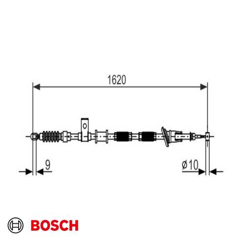 EL FREN TELI ARKA SAG 1.620 MM BM VOLVO S40 I V40 99- Ürün Görseli