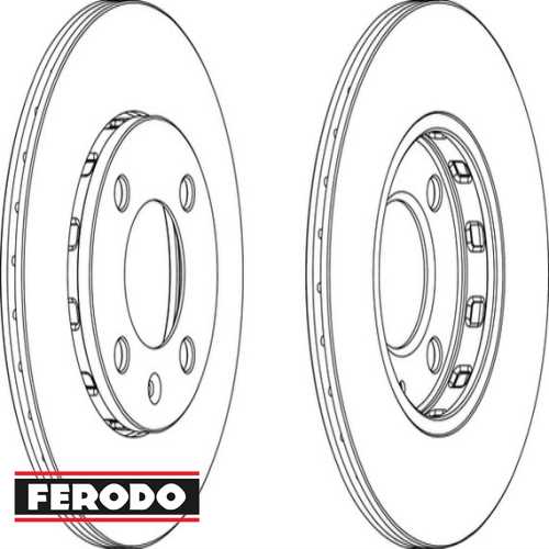 VW POLO-CORDOBA-FABIA VW FREN DISKI ÖN 09462 / DF2780 (TAKIM FIYAT) (HAVALI) Ürün Görseli