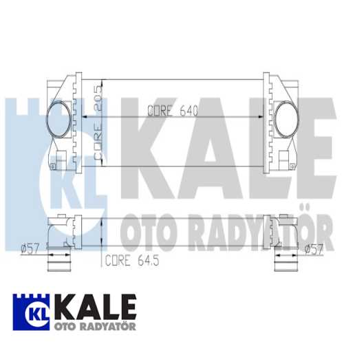 MERCEDES W906 SPRINTER-CRAFTER MERCEDES TURBO RADYATÖRÜ 640X202X64