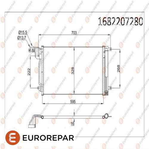 KLIMA RADYATÖRÜ 8FC 351 309-131 BM POLO-CORDOBA-IBIZA-FABIA-A1 10- Ürün Görseli