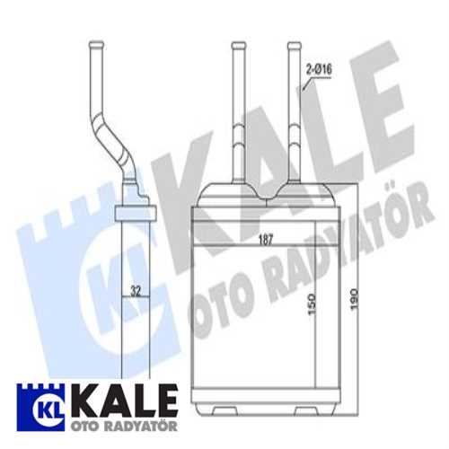 KALORİFER RADYATÖRÜ OPEL CORSA B COMBO TIGRA FRONTERA B