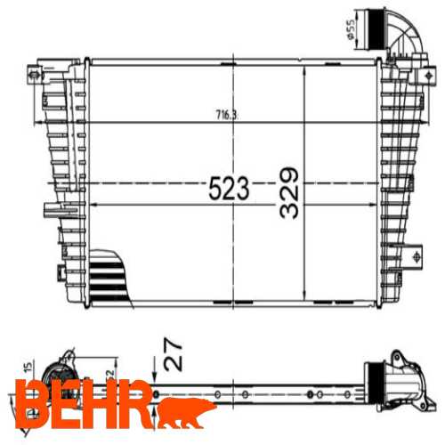 TURBO RADYATÖRÜ  Z13DTH Z19DT Z19DTL Z19DTJ Z19DTH ASTRA H 04- Ürün Görseli