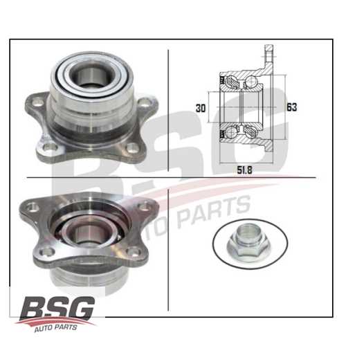 PORYA ARKA RULMANLI (RULMAN YATAGI VE RULMAN) 1.6:2.0 CORONA (T19) : CARINA E (T19) 96-97 92-97 Ürün Görseli