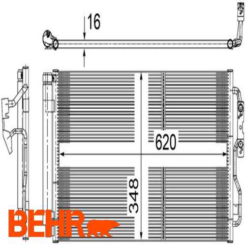KLIMA RADYATÖRÜ  BM F20-F20LCI-F21-F21LCI-F22-F22LCI-2F87-F30-F30LCI-F31-F31LCI-F34-F35-F35LCI-4F32- 10-18