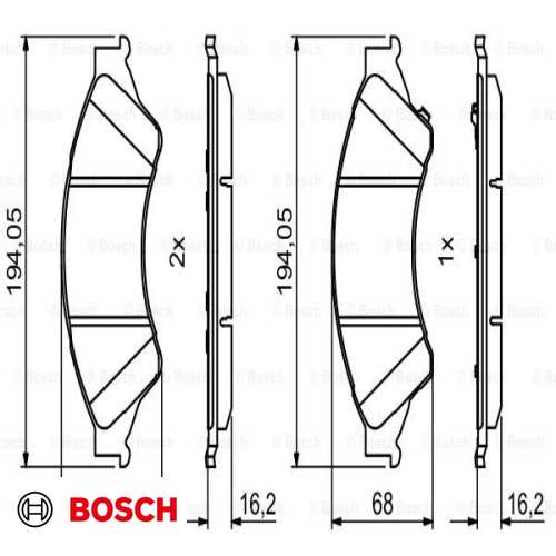 FREN BALATASI ÖN 4X2/4X4/UCYR3323ZA BM RANGER/MAZDA 11- Ürün Görseli